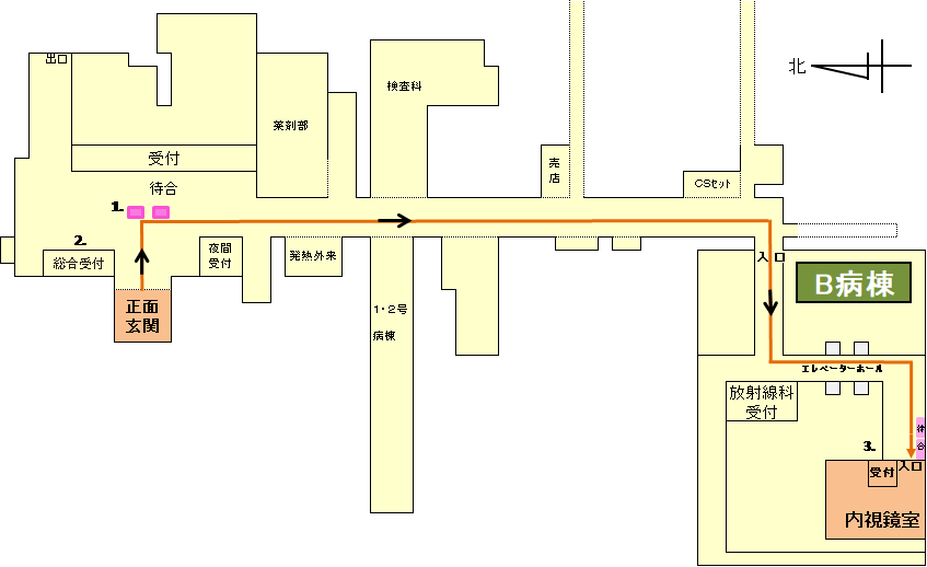 内視鏡室経路