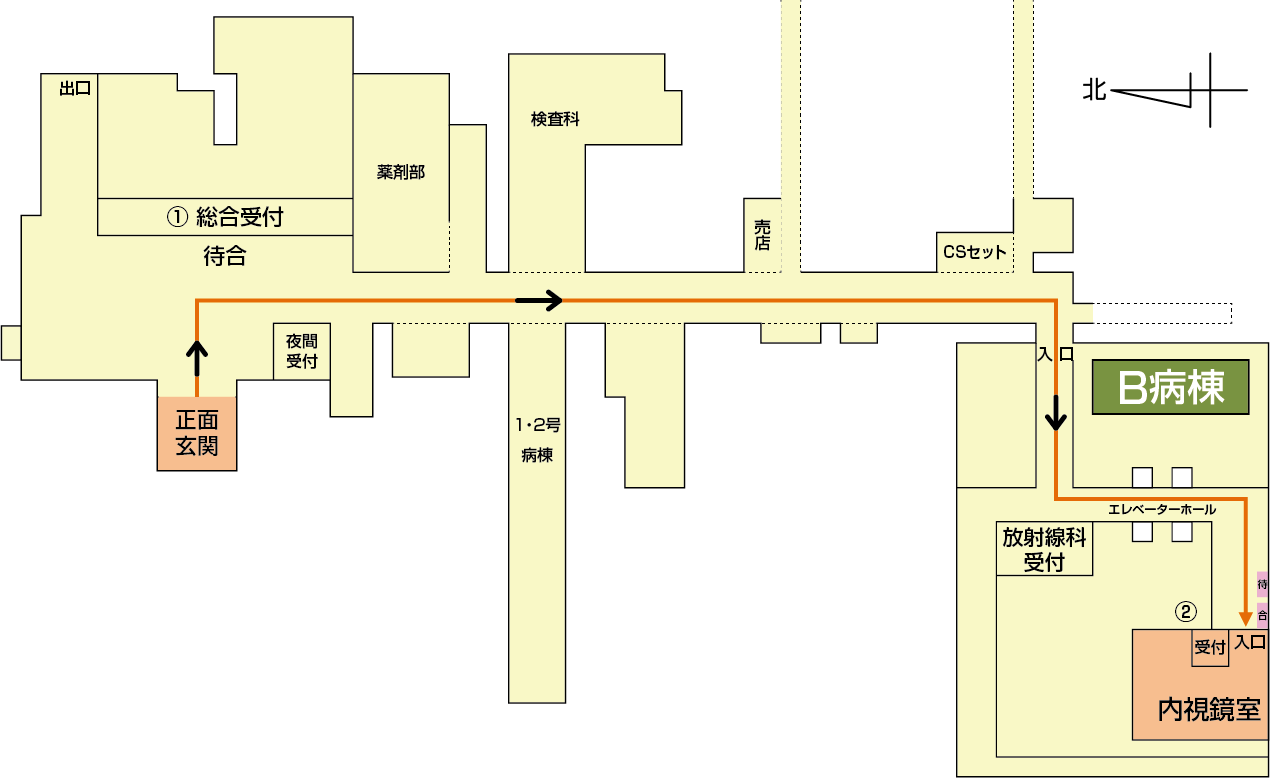 内視鏡室経路